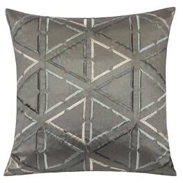 LuXeo - Elenoh Geometric Throw Pillow - Gray