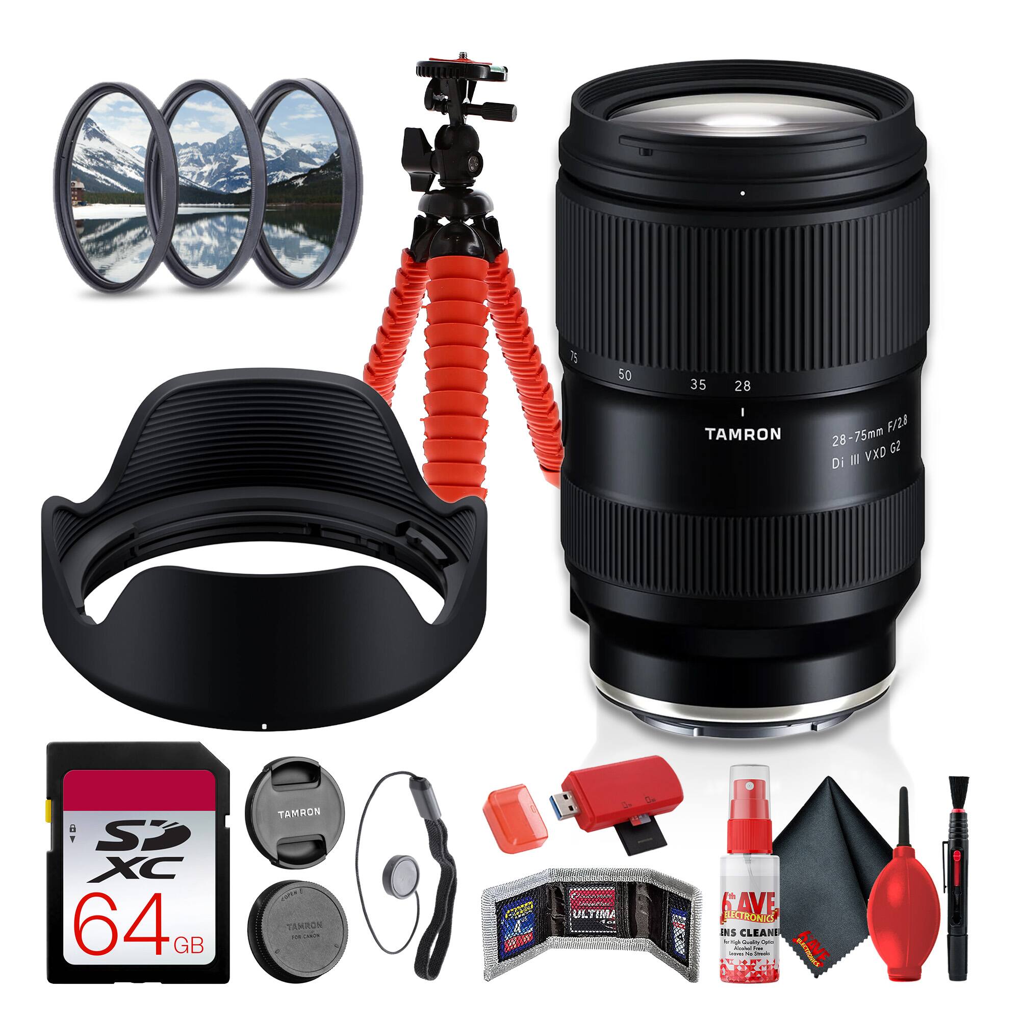 Tamron - 28-75mm f/2.8 Di III VXD G2 Lens for Sony E Bundle - Black price history on PriceWatchPro