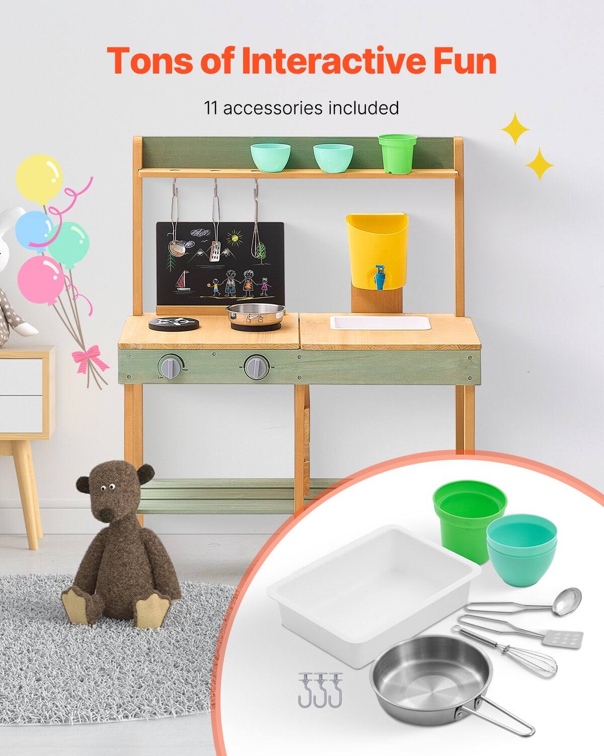 Tons of Interactive Fun  
11 accessories included
