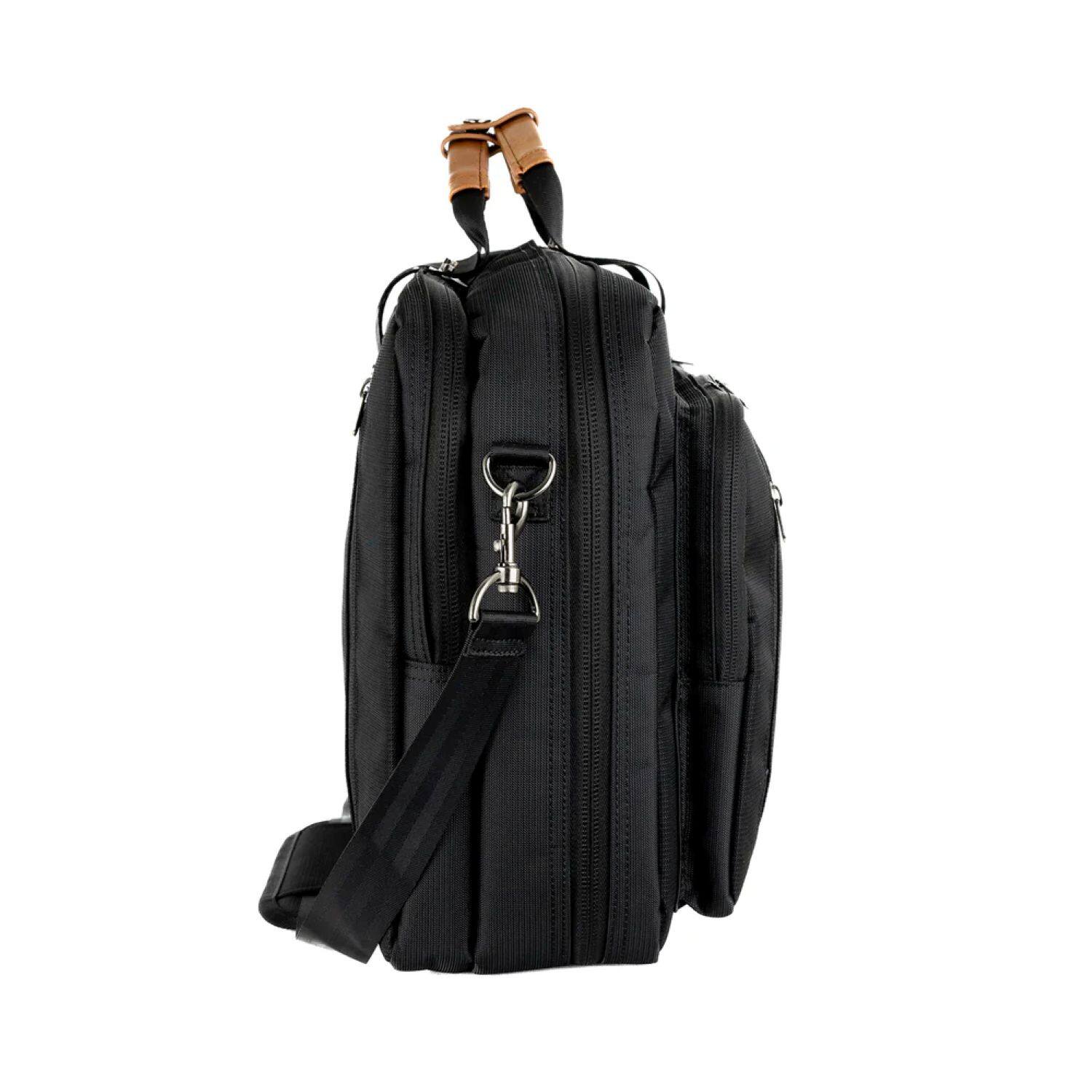 Alt View 6. PKG - Trenton II Overnighter Tote Backpack - Black.