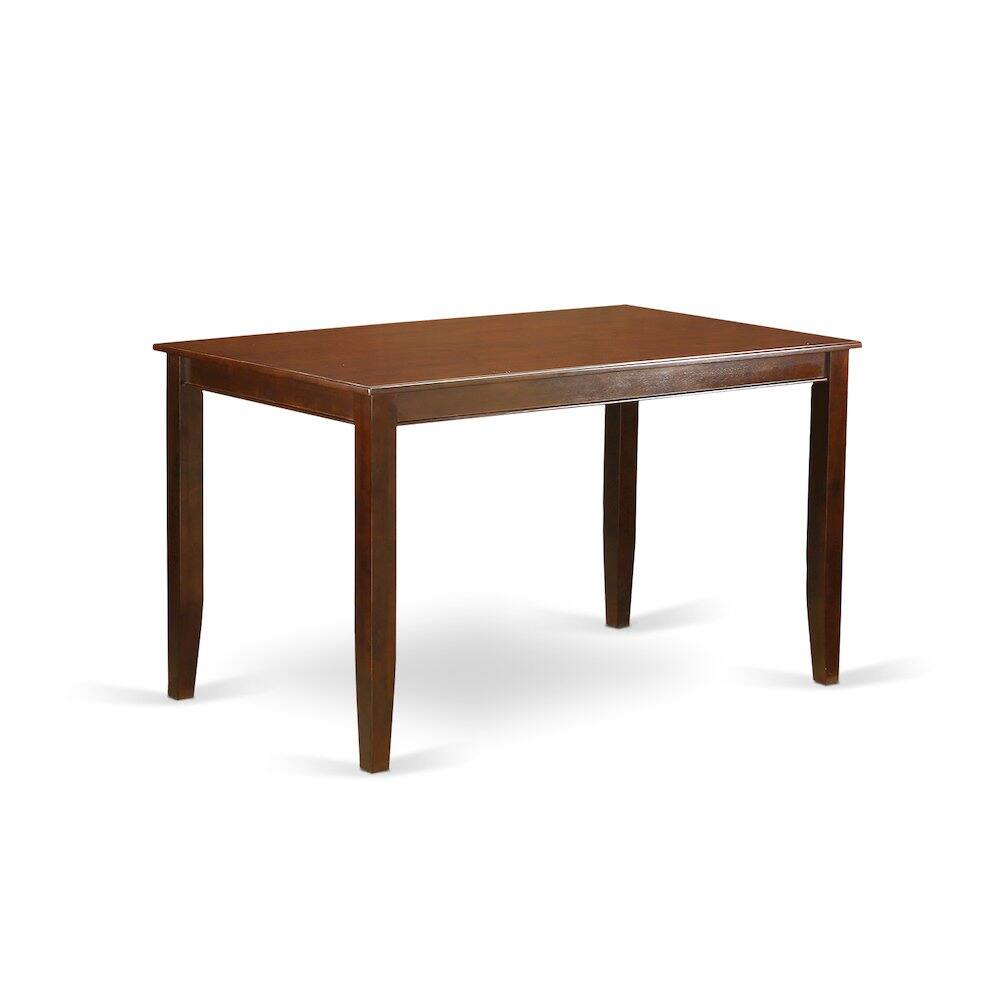 Front. East West Furniture - Dudley Rectangular Counter Height Dining Table 36"x60" in Mahogany Finish - Mahogany.