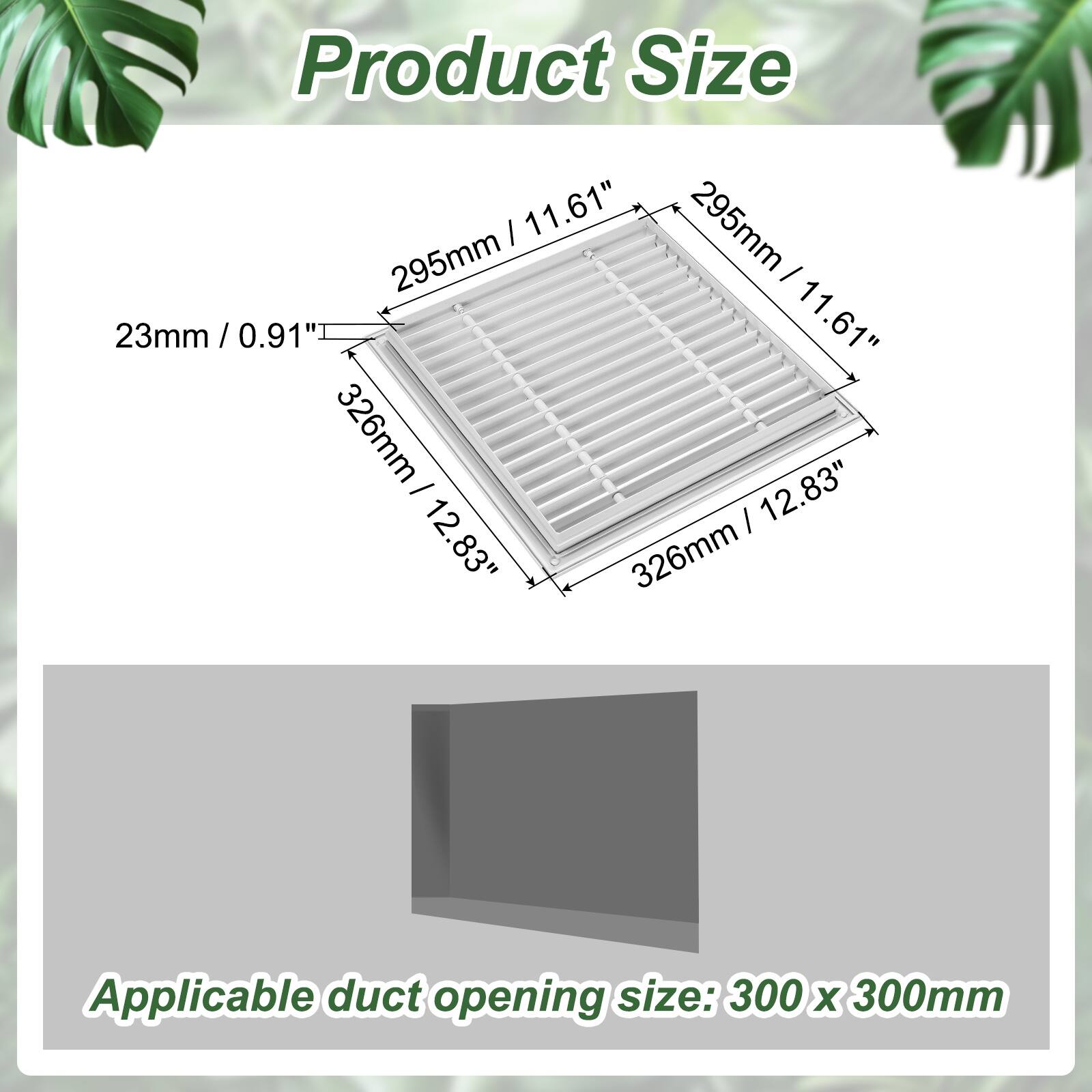 Unique Bargains 12x12 Inch Linear Bar Air Vent Grille, Removable ...