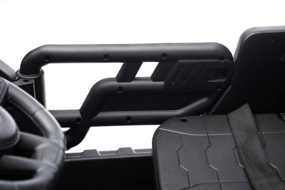 Alt View 1. BreeBe - 24V 2-Seater Kids Ride On Dump Truck, 4WD 6-Wheel w/ Remote, LED Lights, Music, Suspension, Toy Shovel, Ages 3+ - Red.