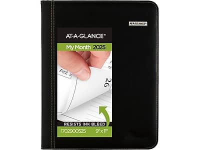 AT-A-GLANCE - Executive Faux Leather Padfolio - Black price history on PriceWatchPro
