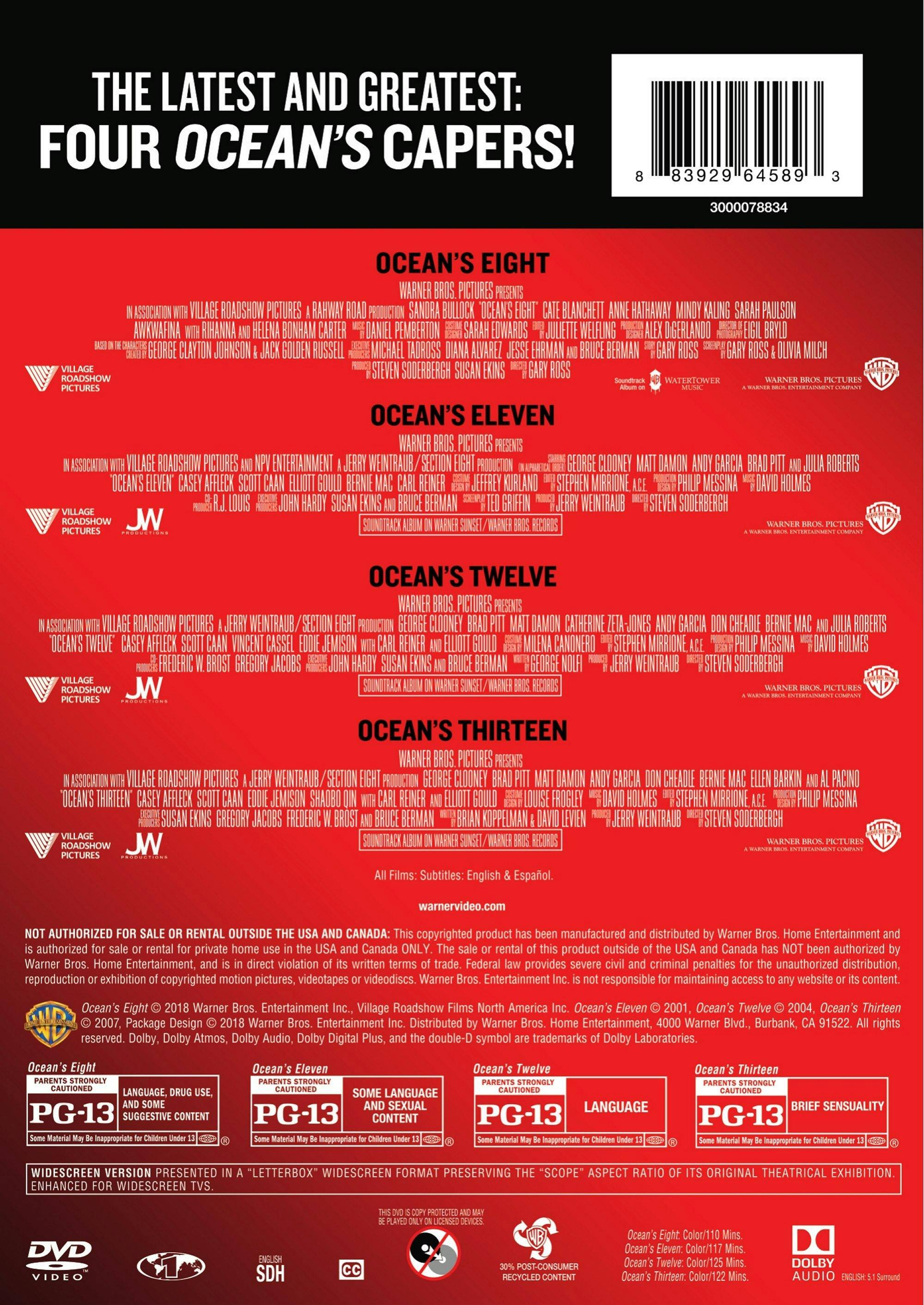 Angle. Ocean's Collection (Box Set) [DVD].