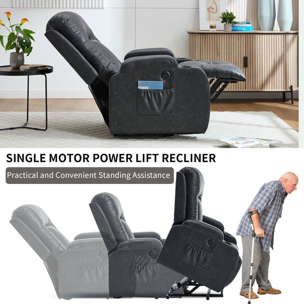 SINGLE MOTOR POWER LIFT RECLINER  
Practical and Convenient Standing Assistance
