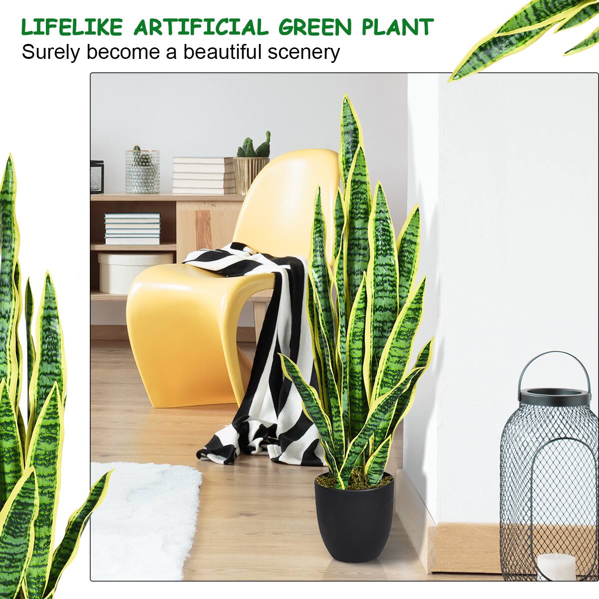 Lifelike Artificial Green Plant Surely become a beautiful scenery.