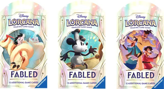 Disney Lorcana Trading Card Game: Fabled 12 Additional Game Cards