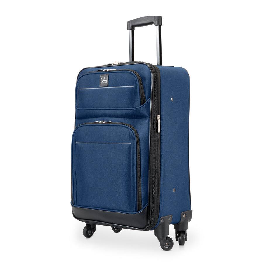 Angle. Skyway - Seville 2.0 Softside 5 Piece Luggage Set, Poseidon Blue - Poseidon Blue.