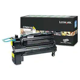 Lexmark - C792X1YG 20,000 Page-Yield Return Program Extra High-Yield Toner - Yellow
