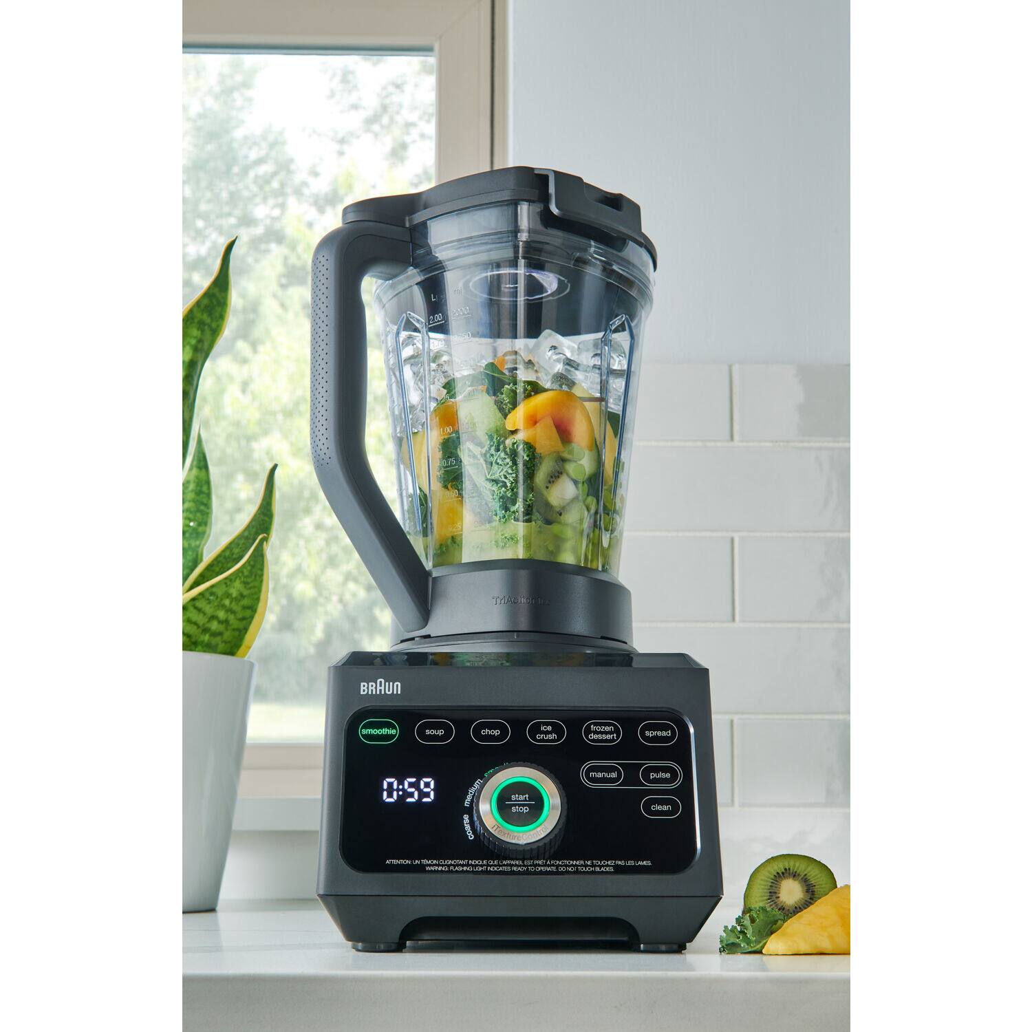 Sure, here is the corrected and grouped text from the image:

---

**BRAUN**

- **smoothie**
- **soup**
- **chop**
- **crush**
- **graze**
- **spread**
- **manual**
- **pulse**
- **clean**

**Start**  
**Stop**

**0:59**

---

**ATTENTION - ATTENTION - ATTENTION - ATTENTION - ATTENTION - ATTENTION - ATTENTION - ATTENTION - ATTENTION - ATTENTION - ATTENTION - ATTENTION - ATTENTION - ATTENTION - ATTENTION - ATTENTION - ATTENTION - ATTENTION - ATTENTION - ATTENTION - ATTENTION - ATTENTION - ATTENTION - ATTENTION - ATTENTION - ATTENTION - ATTENTION - ATTENTION - ATTENTION - ATTENTION - ATTENTION - ATTENTION - ATTENTION - ATTENTION - ATTENTION - ATTENTION - ATTENTION - ATTENTION - ATTENTION - ATTENTION - ATTENTION - ATTENTION - ATTENTION - ATTENTION - ATTENTION - ATTENTION - ATTENTION - ATTENTION - ATTENTION - ATTENTION - ATTENTION - ATTENTION - ATTENTION - ATTENTION - ATTENTION - ATTENTION - ATTENTION - ATTENTION - ATTENTION - ATTENTION - ATTENTION