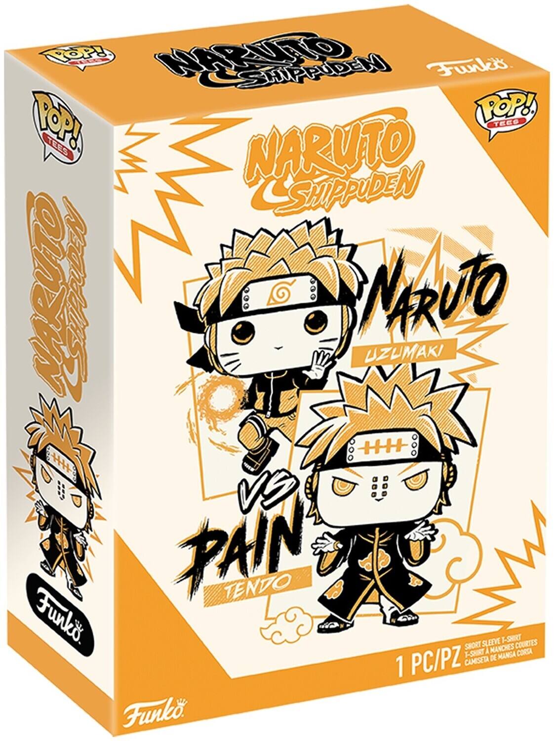 NARUTO SHIPPUDEN  
NARUTO UZUMAKI  
VS PAIN TENDO  

Funko POP! TEES  

SHORT SLEEVE T-SHIRT  
1 PC/PZ  

Funko
