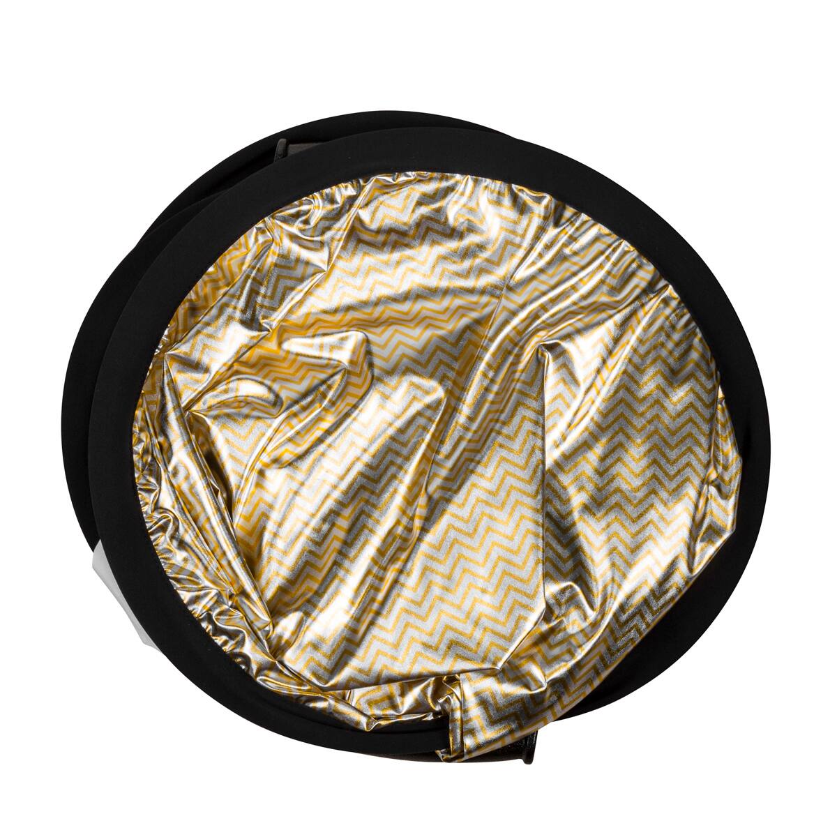 Alt View 3. Glow - Glow Circular Collapsible Reflector with Handles (22", Wave Gold/White).