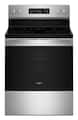 Whirlpool - 30 in. Wide 5 elements 5.3 cu. ft. Freestanding Electric Range with Air Cooking Technology and Steam Clean - Stainless Steel