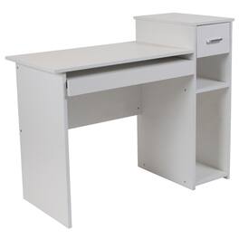 Emma + Oliver - Desk with Shelves and Drawer - White