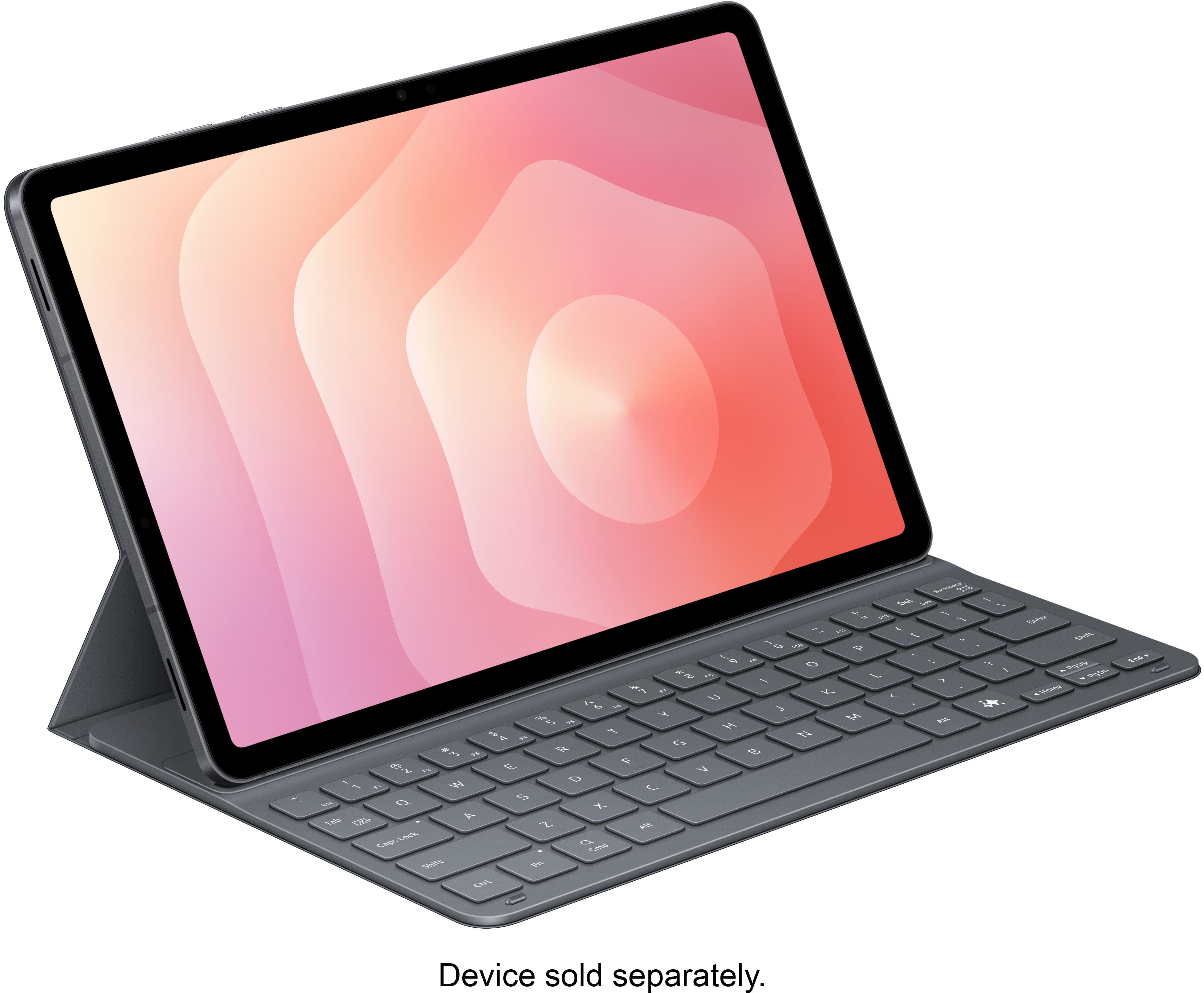 Samsung - Galaxy Tab S11 Book Cover Keyboard Slim - Black - Front_Zoom
