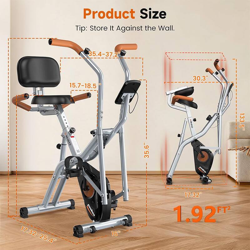 Product Size  
Tip: Store It Against the Wall.  

- 35.4-37.2"  
- 15.7-18.5"  
- 30.3"  
- 35.6"  
- 17.32-25.4"  
- 16"  
- 17.32"  
- 1.92 FT²