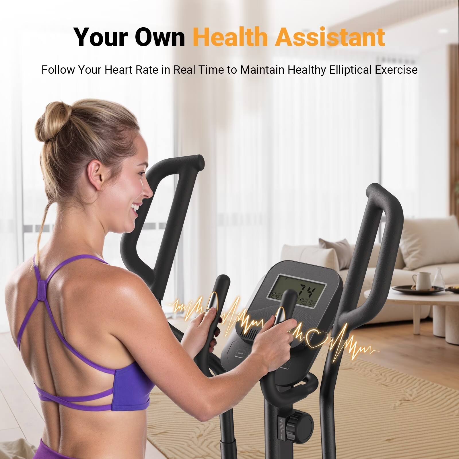 Your Own Health Assistant  
Follow Your Heart Rate in Real Time to Maintain Healthy Elliptical Exercise