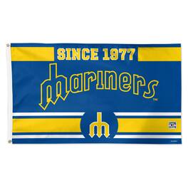 WinCraft - Seattle Mariners 3' x 5' Single-Sided Franchise Establishment Deluxe Flag - Multicolor