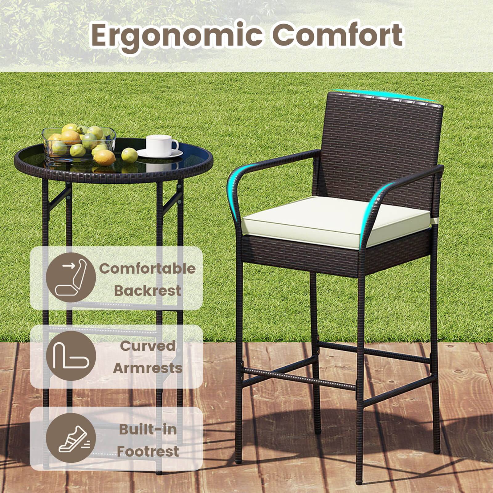 Ergonomic Comfort

- Comfortable Backrest
- Curved Armrests
- Built-in Footrest