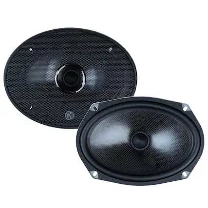 Front. Memphis Car Audio - Memphis Audio MS69MV - MClass 6x9" Oversized Convertible Mid Woofer - Black/Gray.