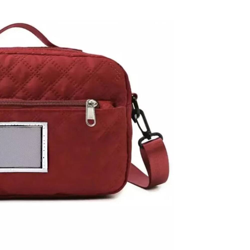 Alt View 1. Wikistore - Wikistore 3D Diamond Pattern Small Tote with Dry Wet Separation and Double Pockets Red - Red.