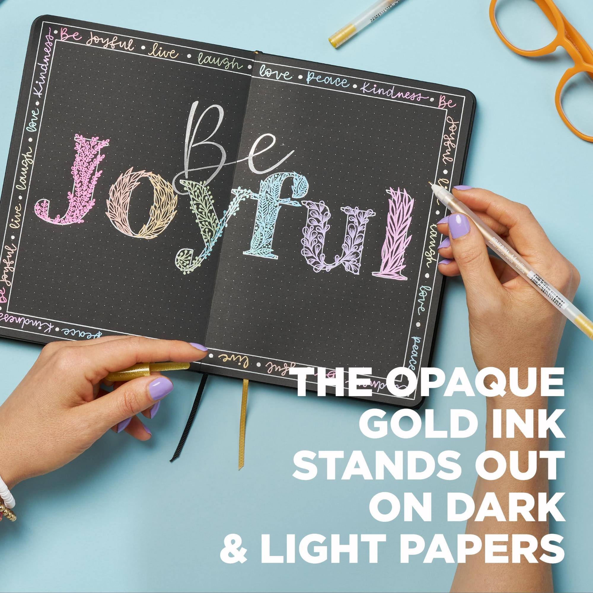 Be joyful live laugh love Kindness love peace Kindness. Be joyful Be joyful peace love cangh live mg THE OPAQUE GOLD INK STANDS OUT ON DARK & LIGHT PAPERS