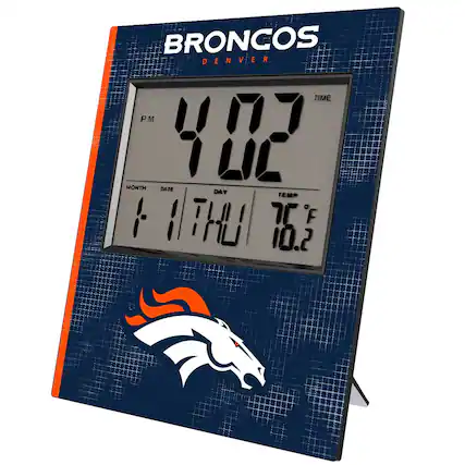 BRONCOS
DENVER
TIME
4:02 PM
MONTH 1
DATE 11
DAY THU
TEMP 76°F
10.2