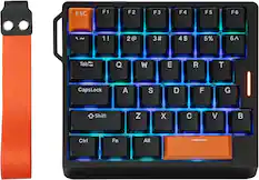 ESC F1 F2 F3 F4 F5 F6
1 ! 2 @ 3 # 4 $ 5 % 6 ^
Tab Q W E R T
CapsLock A S D F G
Shift Z X C V B
Ctrl Fn Alt