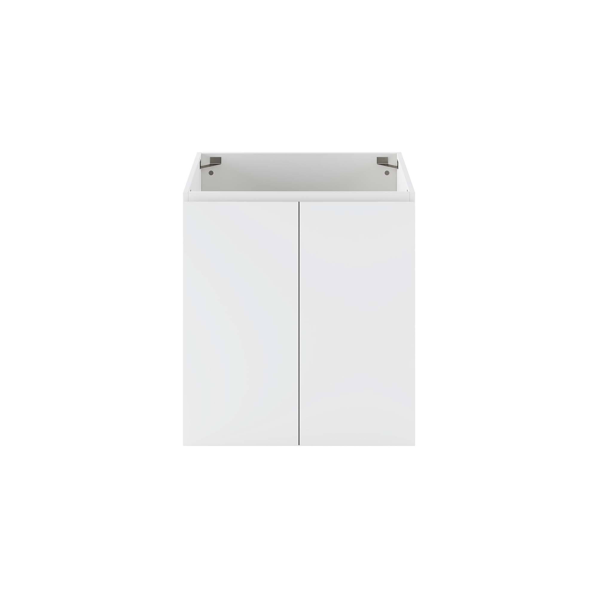 Alt View 2. Modway - Bryn Wall-Mount Bathroom Cabinet Basin Not Included - White.