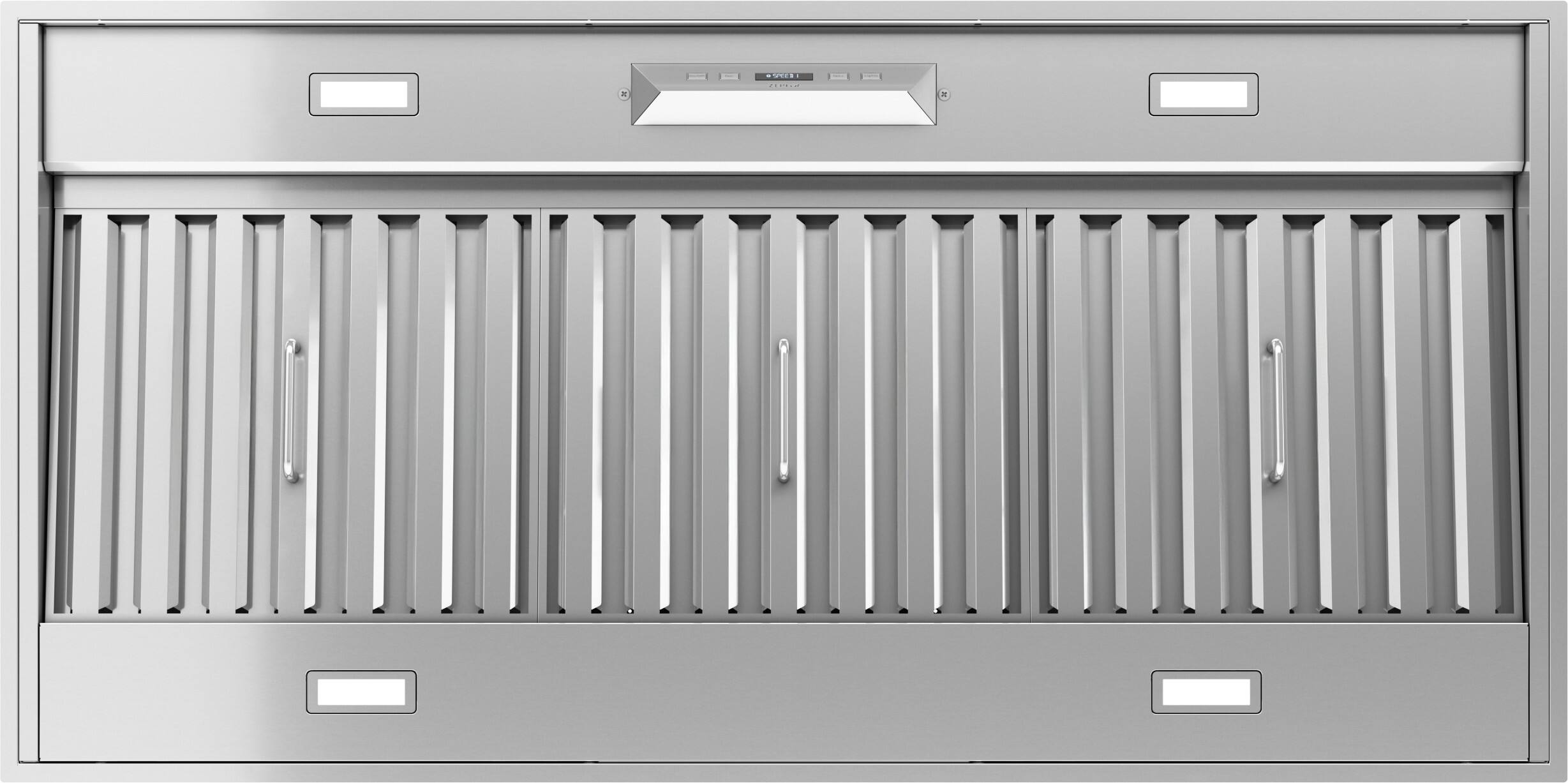 Alt View 18. Zephyr - Monsoon II 48 in. 650 CFM Insert Mount Range Hood with LED Light - Stainless Steel.