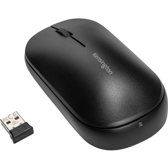Kensington - SureTrack Dual Wireless Mouse - Optical - Wireless - Bluetooth/Radio Frequency - 2.40 GHz - USB 2.0 - Wireless - Black