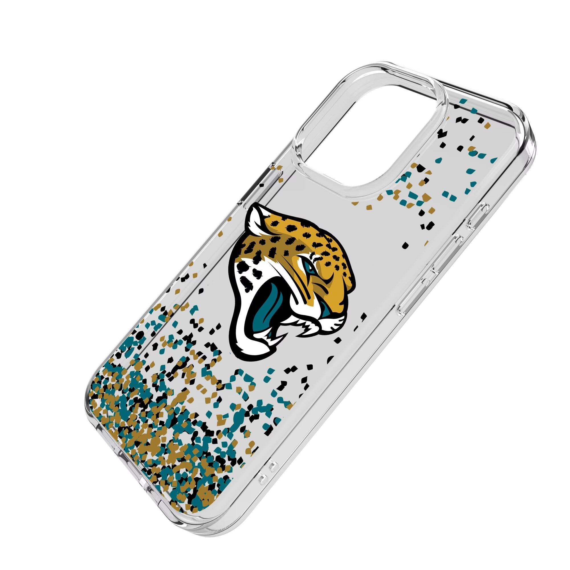 Alt View 1. Keyscaper - iPhone Clear Case with Confetti Design - 14 - Multicolor.