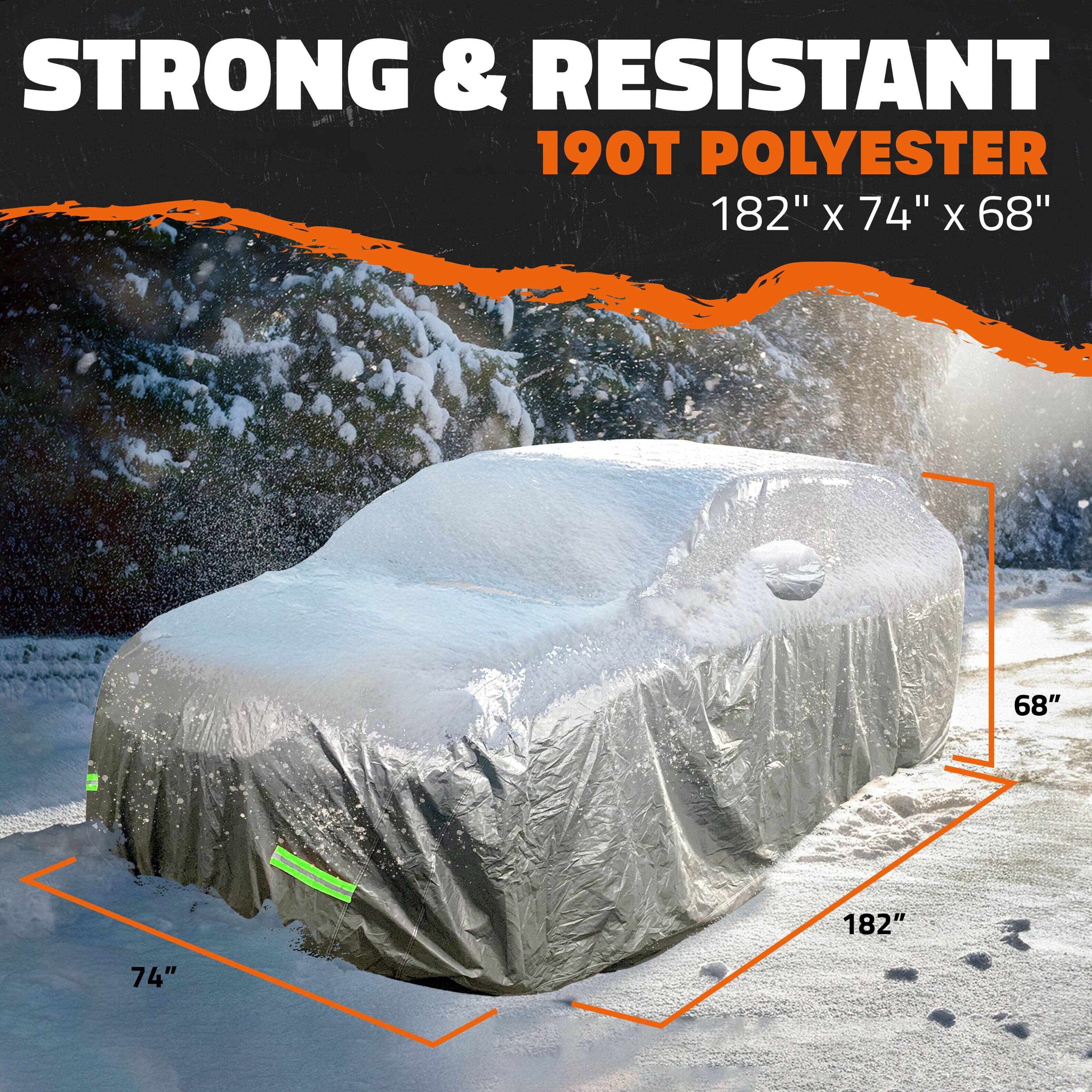 STRONG & RESISTANT  
190T POLYESTER  
182" x 74" x 68"