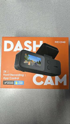 Rexing - Refurbished Excellent - V1 Lite 2K Wi-Fi Dash Cam with USB-C Connection and 32GB microSD Card