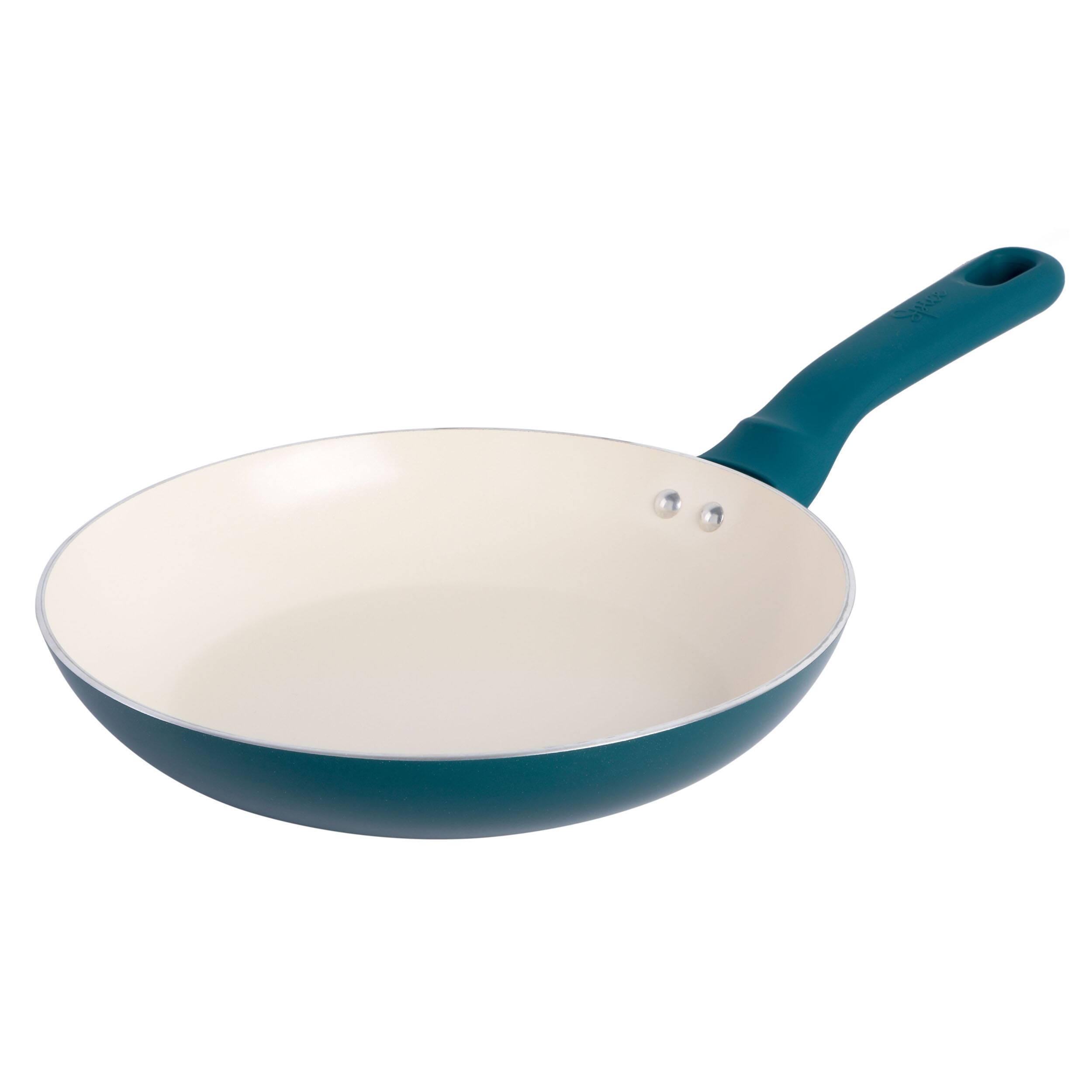 Alt View 4. Spice By Tia Mowry - Spice By Tia Mowry 10 Piece Ceramic Nonstick Aluminum Cookware Set in Teal - Teal.