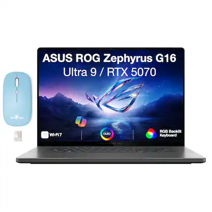 ASUS ROG Zephyrus G16 Ultra 9 / RTX 5070 DOCKFORM DOCK 10KM Wi-Fi7 OLED RGB Backlit Keyboard
