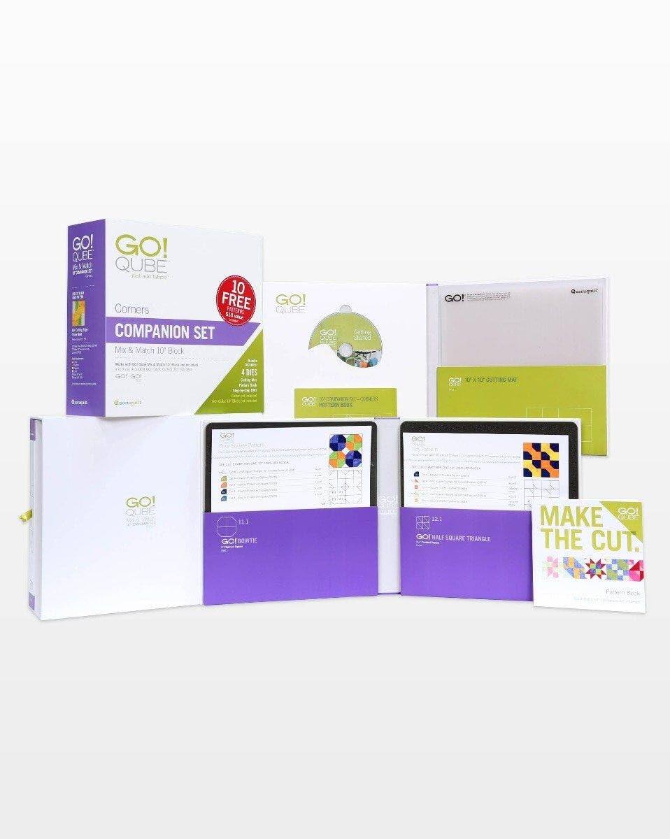 GO! QUBE
GO! QUBE
10 Corners
FREE
COMPANION SET
Mix & Match 10 Block
GO! QUBE
GO! QUBE
4 DIES
GO! QUBE
CUTTING MAT
GO! QUBE
11.1
GO! QUBE
12.3
100 MALF SQUARE TRIANGLE
MAKE THE CUT.