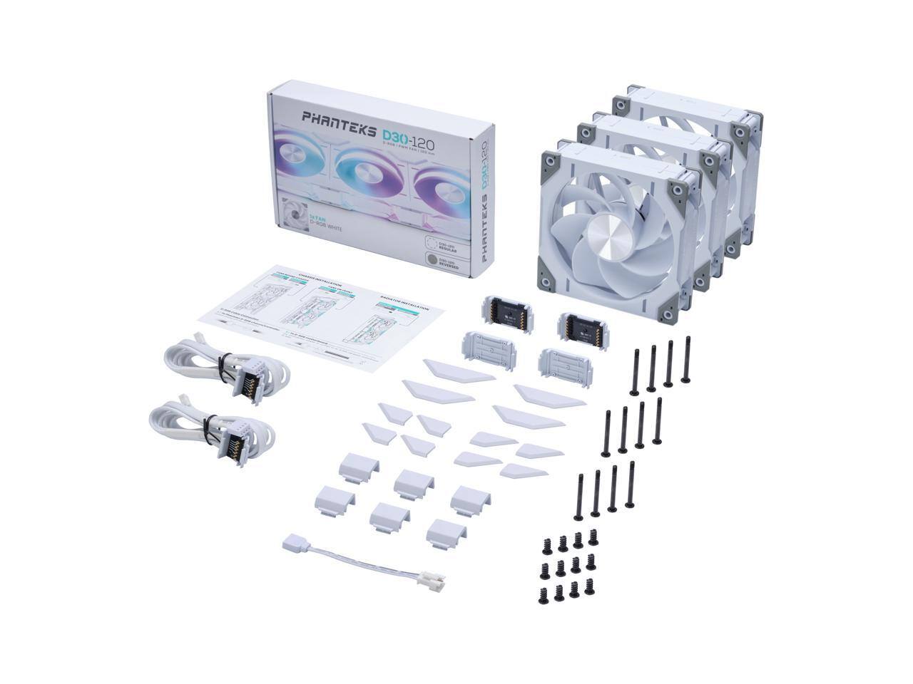 PHANTEKS D30-120  
STANDARD WHITE  

PHANTEKS D30-120  
DYNAMIC WHITE  

PHANTEKS