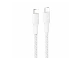Belkin - USB-C to USB-C Braided Cable 240W - 6.56 ft - White - CAB025FQ2MWH