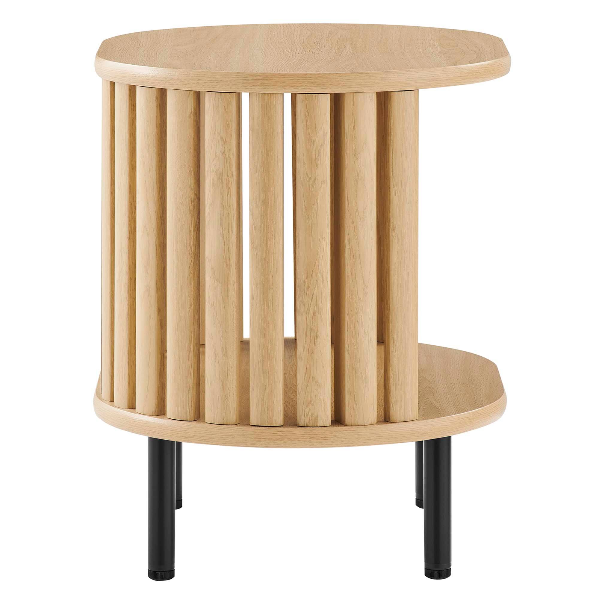 Alt View 2. Modway - Fortitude Side Table by Modway - Oak.
