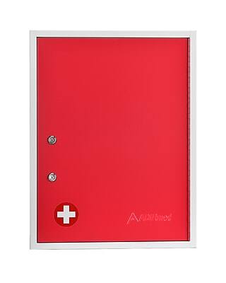 Alt View 7. Viva Comfort - Viva Comfort Steel Medical Storage Cabinet with Dual Key Lock, 1.1 cu. ft., Red (999-04-RED).