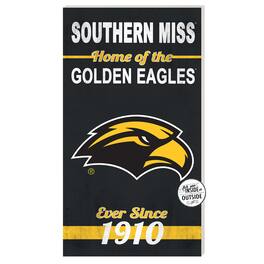 Jardine - Southern Miss Golden Eagles 11'' x 20'' Home Of The Sign - Black