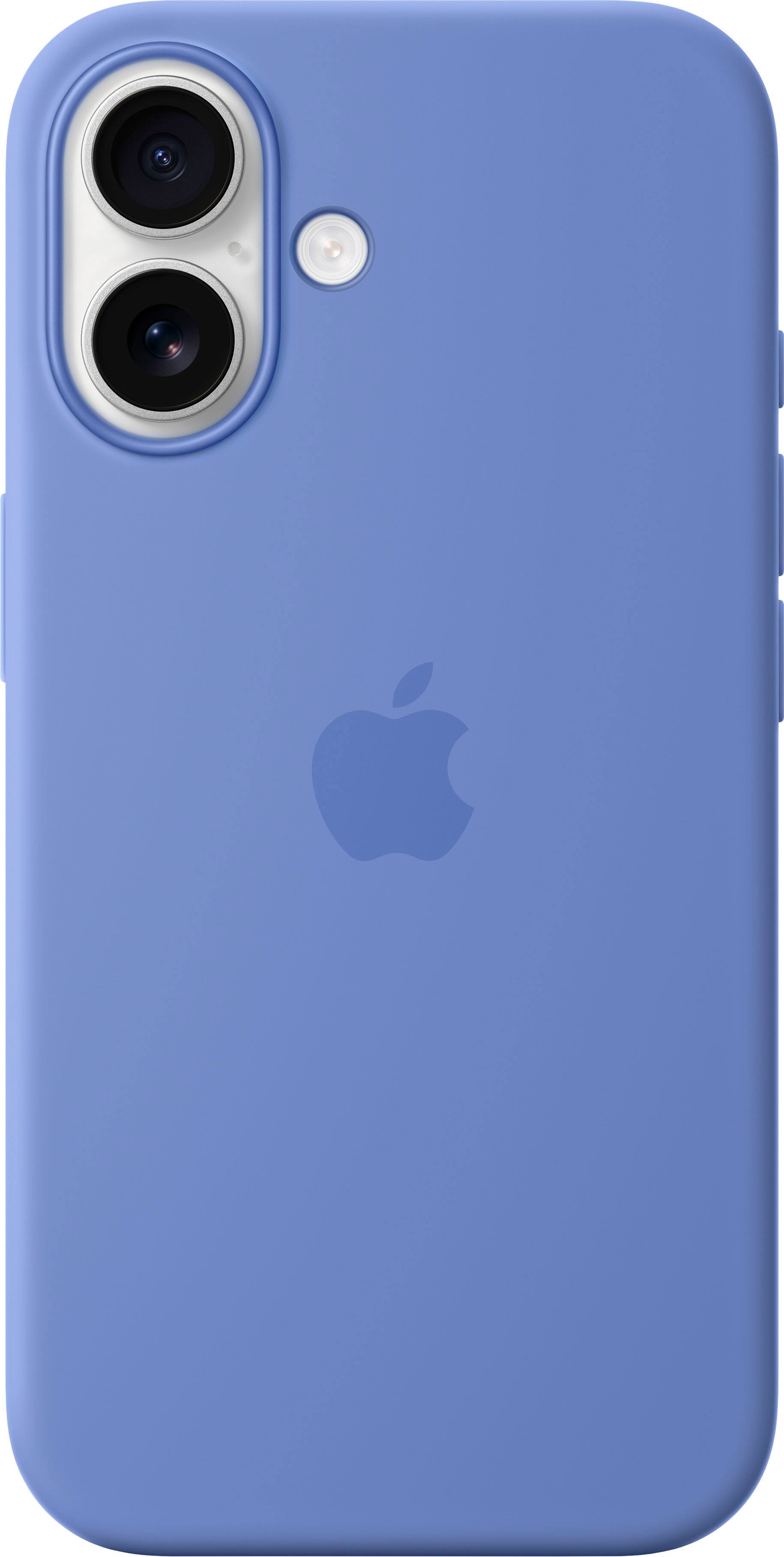 Back. Apple - iPhone 16 Silicone Case with MagSafe - Periwinkle.