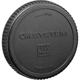 OM System - LR-2 Rear Digital Camera Lens Cap for Micro Four Thirds Lenses, Protective Replacement Cap for Lens Mounts - Black