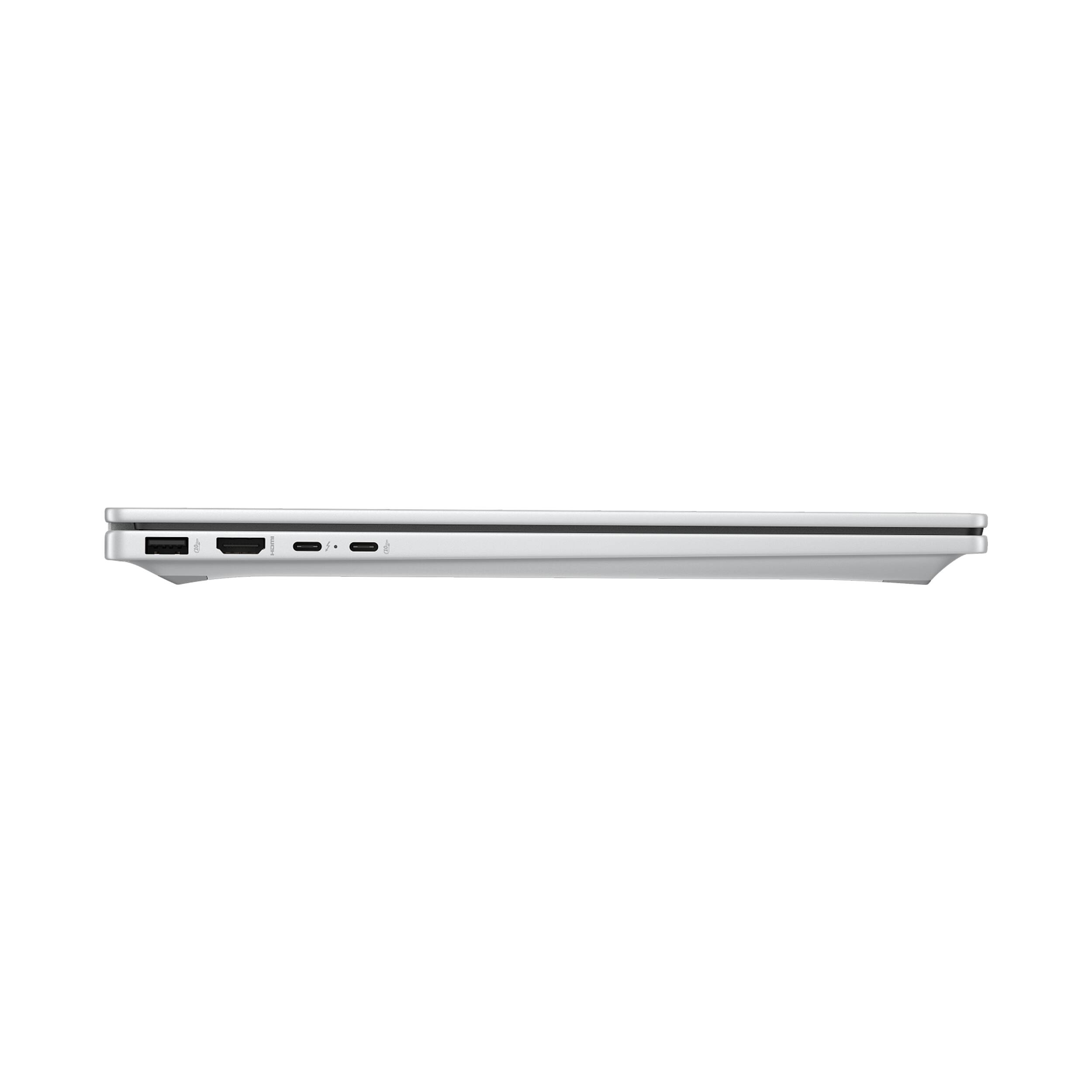 Alt View 5. HP - OmniBook X 17.3" Full HD Touchscreen Laptop - Intel Core Ultra 7 (2024) - 16GB Memory - 512GB SSD - Copilot+ PC - Glacier Silver.