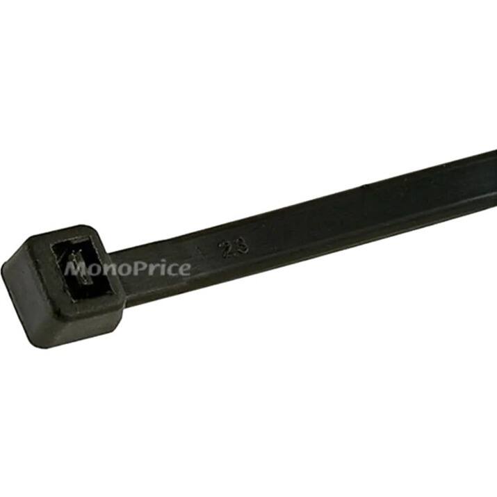 Alt View 1. Monoprice - CABLE TIE 8 INCH 40LBS_ 100PCS/PK BLACK - Black.