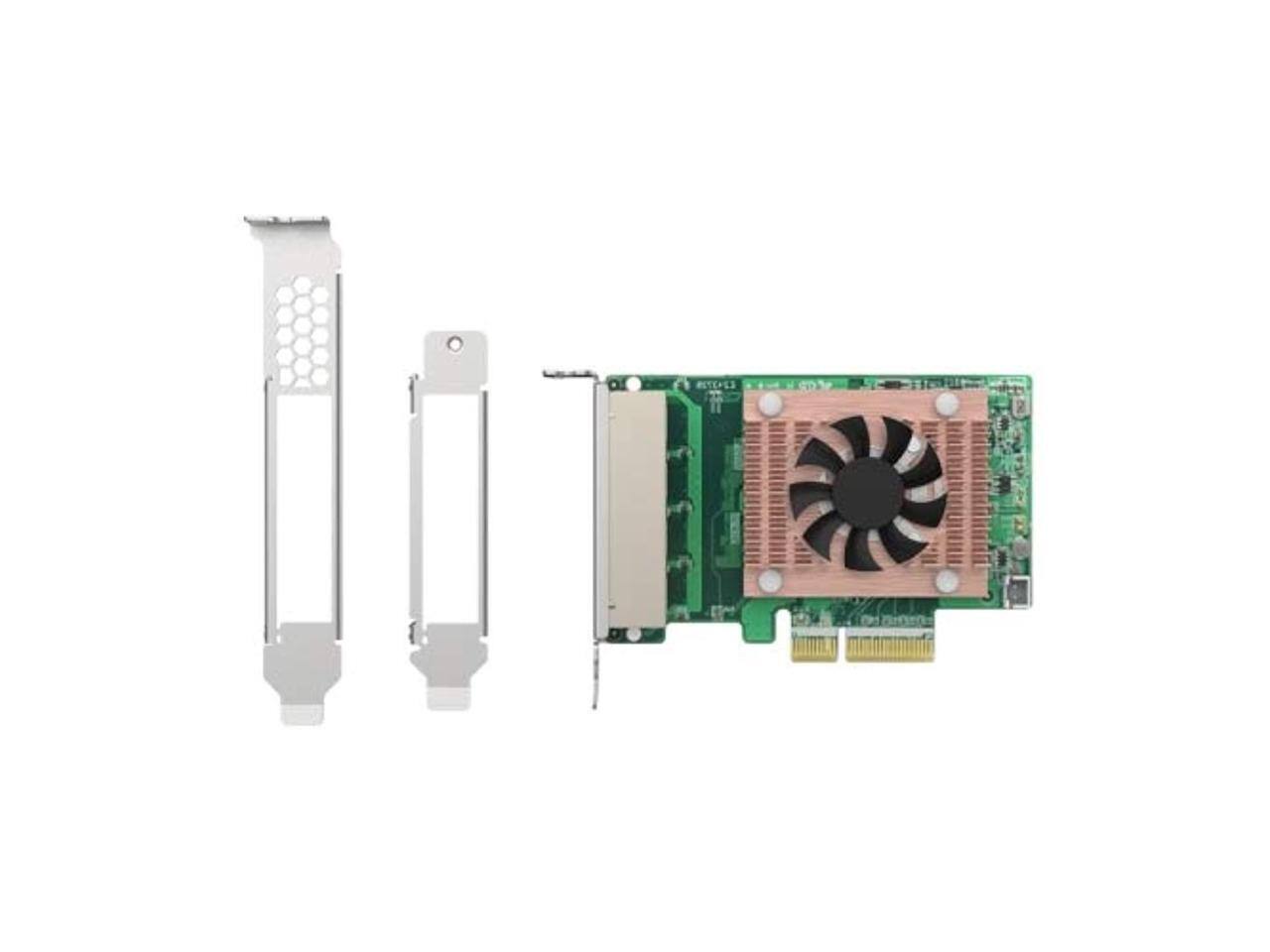 Alt View 1. QNAP - QNAP QXG-2G4T-I225 Quad-Port 2.5 GbE Network Expansion Card.
