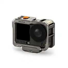 Tilta - Camera Cage Base Kit for DJI Osmo Action 6, Titanium Gray