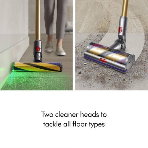 Two cleaner heads to tackle all floor types